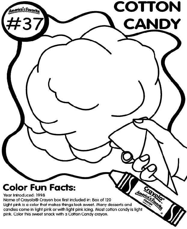 No.37 Cotton Candy coloring page