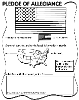 Pledge of Allegiance coloring page