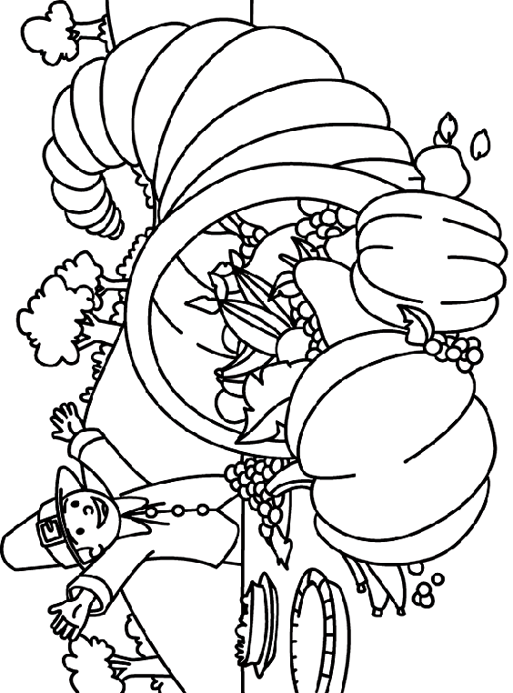 Giving Thanks coloring page