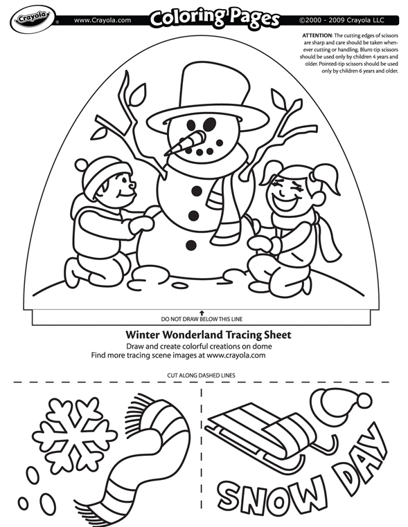 Winter Wonderland coloring page