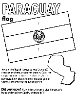 Paraguay coloring page