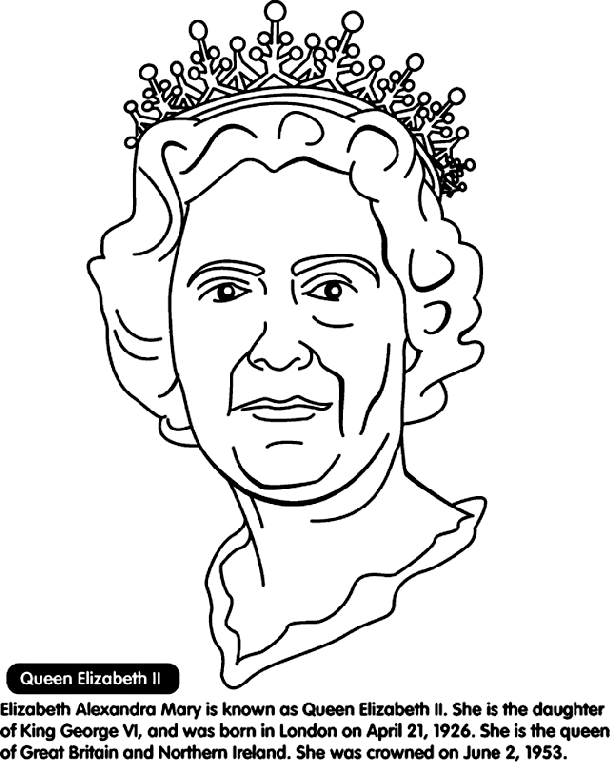 Queen Elizabeth II | crayola.com.au