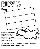 Russia coloring page