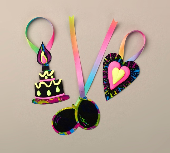 Bursts of Neon Gift Tags craft