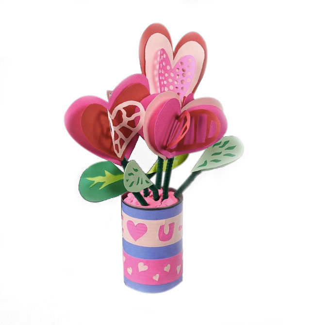 Bunches of Love Heart Bouquet craft