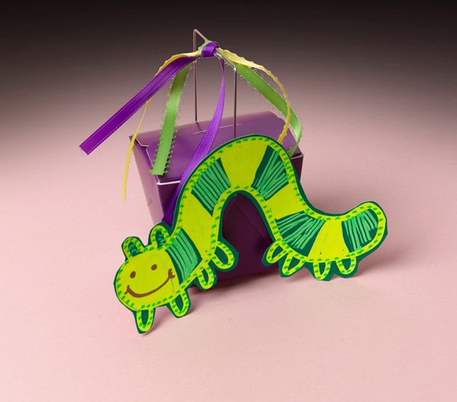 Inchworm Party Treat Box craft