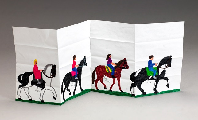 Horses on a Trail Ride craft