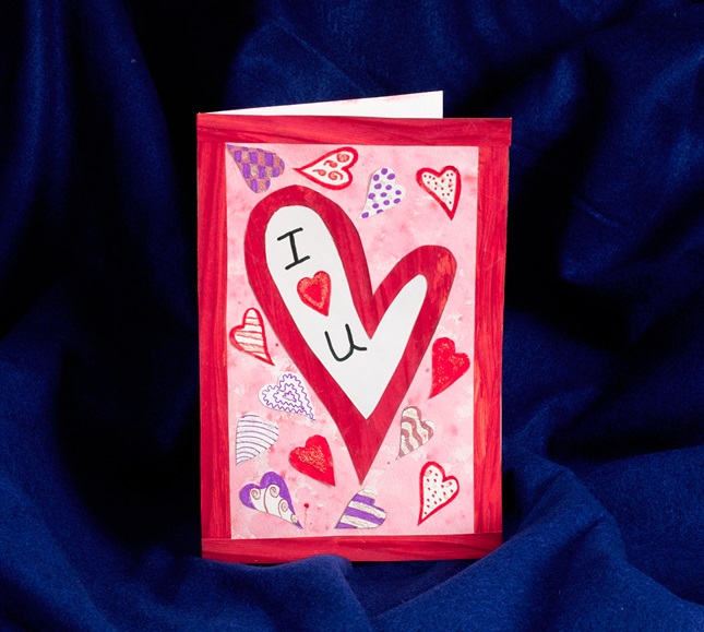 Pop-Art Heart Card lesson plan