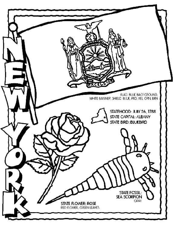 new york state coloring pages - photo #5