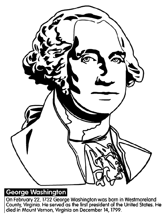 george washington coloring pages free - photo #3