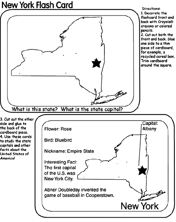 new york state coloring pages - photo #7