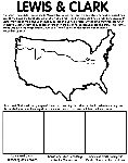 Lewis and Clark Expedition coloring page