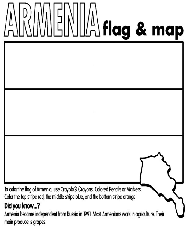 Armenia coloring page