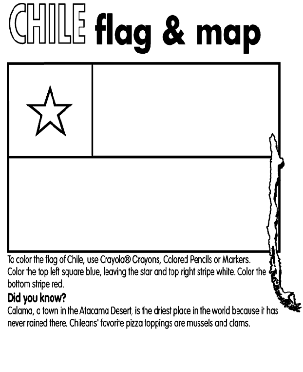 Chile coloring page