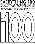 Everything 100 coloring page