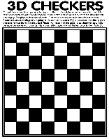 3D Checkers coloring page