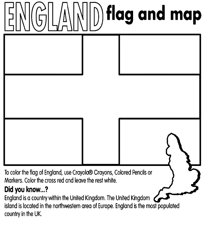 England coloring page