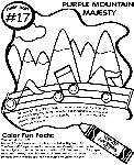 No.17 Purple Mountains' Majesty coloring page