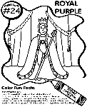 No.24 Royal Purple coloring page