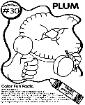 No.30 Plum coloring page