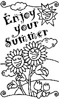 Enjoy Your Summer coloring page