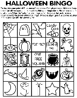 Halloween Bingo No.3 coloring page