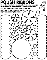 Polish Ribbons coloring page