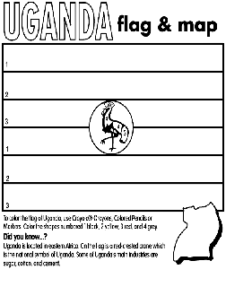 Uganda coloring page