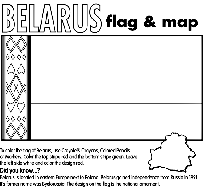 Belarus coloring page