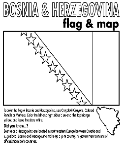 Bosnia and Herzegovina coloring page
