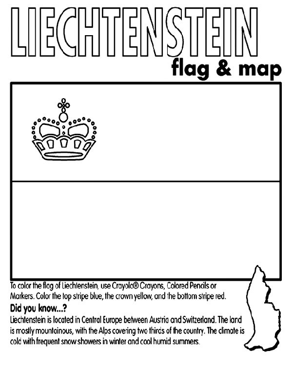 Liechtenstein coloring page