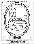 Chinese New Year - Year of the Snake coloring page