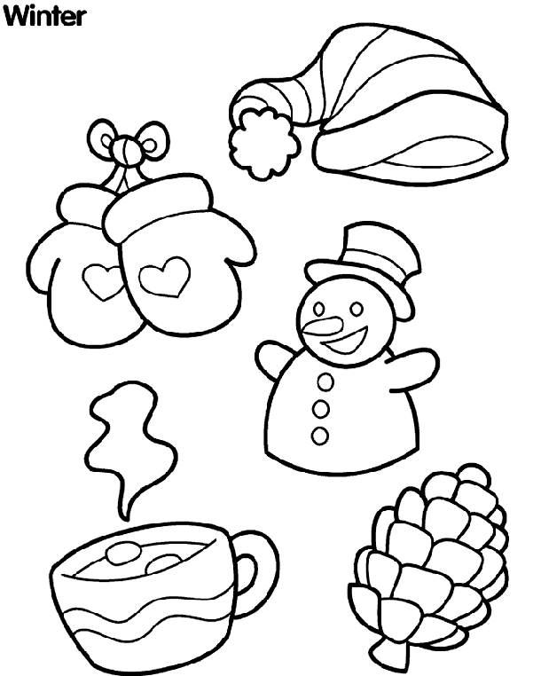 Wonderful Winter coloring page