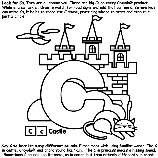 Alphabet C coloring page