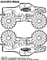 Monster Truck Box coloring page