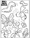 Bright and Beautiful Butterflies 2 coloring page