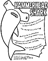 Hammerhead Shark coloring page