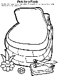 Pack for a Picnic coloring page
