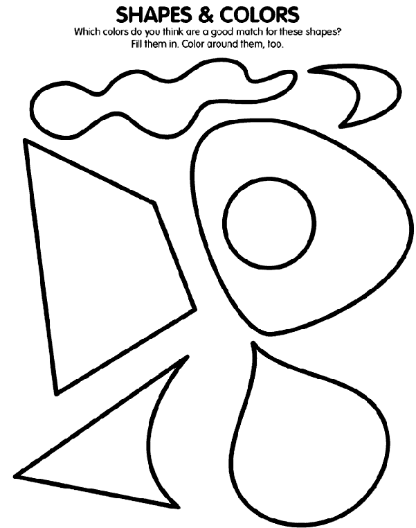 Shapes and Colors coloring page