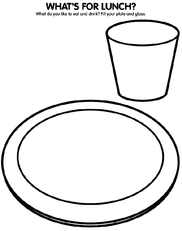 What's for Lunch? coloring page