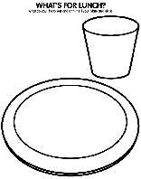 What&#39;s for Lunch? coloring page