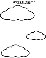What&#39;s in the Sky coloring page