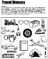 Travel Memory coloring page