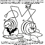 Alphabet Y coloring page