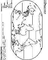 World Map coloring page