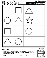 Sudoku A-4 coloring page