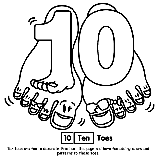 Number 10 coloring page