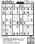 Sudoku D-1 coloring page