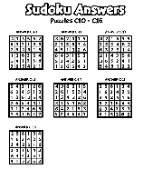 Answers C10-C16 coloring page