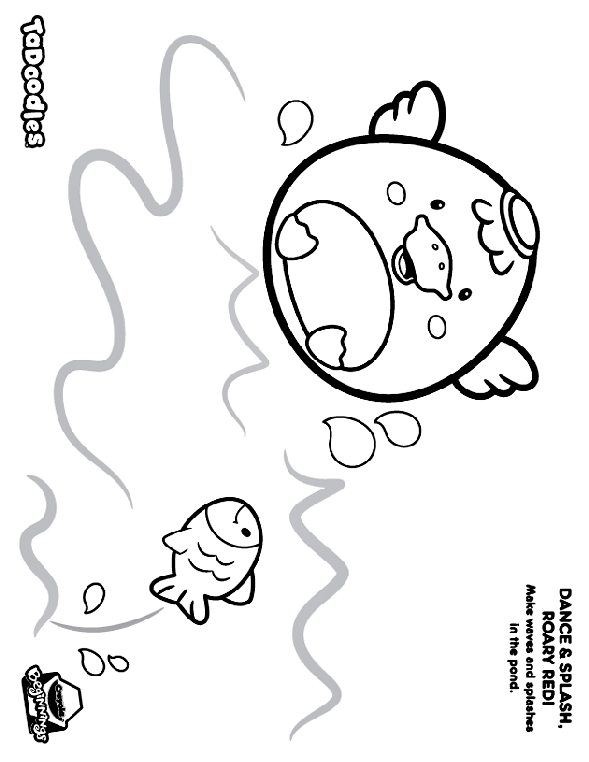 Dance and Splash, Roary Red! coloring page